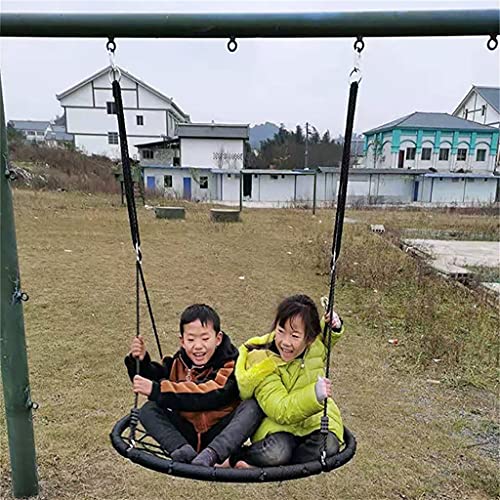 ZYMING Columpio Asiento de Swing Kids Aleación 39 Pulgadas Cuerda Grande Cadena de Giro Silla Cuerda Cuerda Malla Asiento Swing Volar para Indoor Hogar Al Aire Libre Swing Asiento Swing