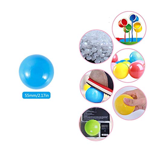 100 Pelotas, Bolas de Colores Bolas de plastico niños Juguetes para bebés natación Pelotas natación para Niños Piscina de Bolas Hinchable Unidades de PVC con Bolsa de Transporte