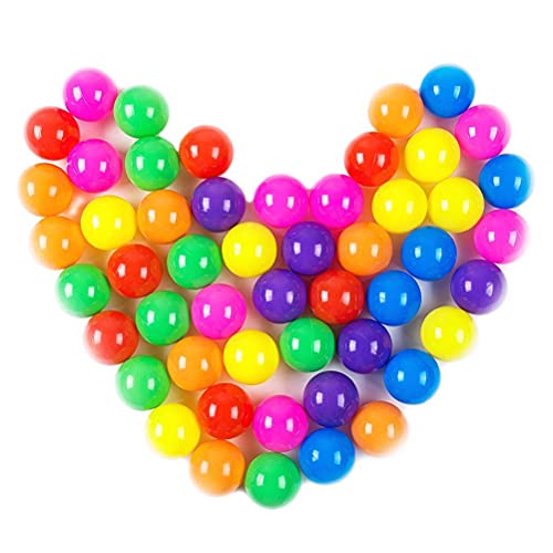 100 Pelotas, Bolas de Colores Bolas de plastico niños Juguetes para bebés natación Pelotas natación para Niños Piscina de Bolas Hinchable Unidades de PVC con Bolsa de Transporte