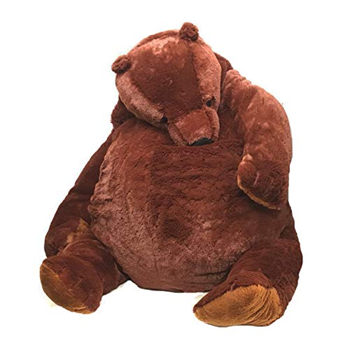 100cm Gran Oso marrón Juguetes de Peluche Animal de Peluche Oso de Peluche Almohada de Animal cojín Suave niña niños Regalo de cumpleaños de Ike A