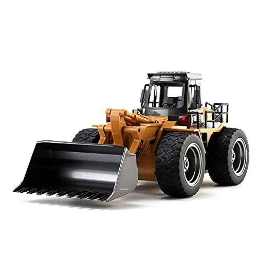 1/14 Scale Model Building Car Toy 2.4G Radio RC Engineering Vehicle The Bucket Can Move Independently Outdoor Transport Excavator 6-Channel RC Vehicle for Boys