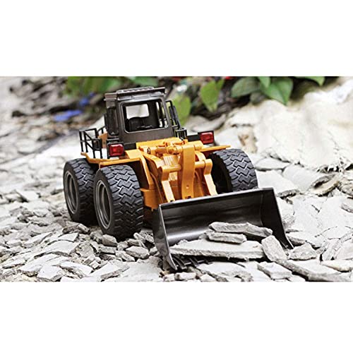 1/14 Scale Model Building Car Toy 2.4G Radio RC Engineering Vehicle The Bucket Can Move Independently Outdoor Transport Excavator 6-Channel RC Vehicle for Boys