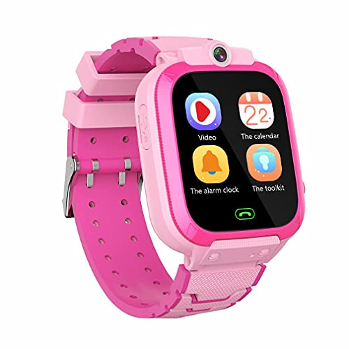 1.44"Reloj Inteligente para niños y niñas Juego Smartwatch Cámara Doble Grabadora de Video Reproductor de música Educación para niños Juguetes Rosa 1.44"