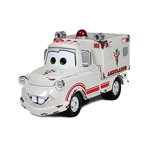 1:55 Coche De Metal Fundido A Presión Coche De Juguete Verde Azul Blanco Material Coche Rayo Mcqueen Coche Regalo para Niños Juguetes de los niños (Color : Champion Mcqueen)