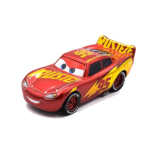 1:55 Coche De Metal Fundido A Presión Coche De Juguete Verde Azul Blanco Material Coche Rayo Mcqueen Coche Regalo para Niños Juguetes de los niños (Color : Champion Mcqueen)