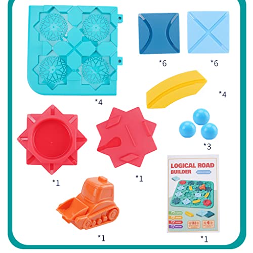 16MG Montessori Ocupado Junta Maze Car Track Toy Early Learning Forma Reconocimiento Juguete Lógico Entrenamiento Niños 3/4/5 Cumpleaños Regalo Montessori Puzzles