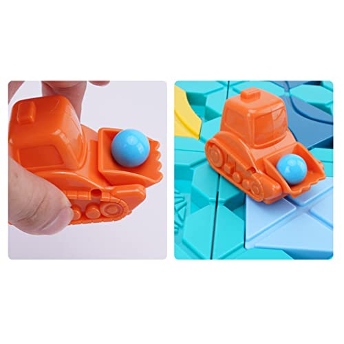 16MG Montessori Ocupado Junta Maze Car Track Toy Early Learning Forma Reconocimiento Juguete Lógico Entrenamiento Niños 3/4/5 Cumpleaños Regalo Montessori Puzzles