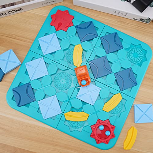 16MG Montessori Ocupado Junta Maze Car Track Toy Early Learning Forma Reconocimiento Juguete Lógico Entrenamiento Niños 3/4/5 Cumpleaños Regalo Montessori Puzzles