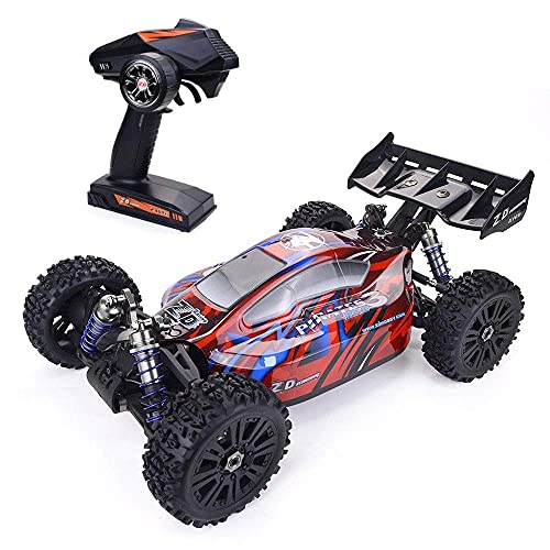 1/8 Scale Large 4WD Brushless Electric Off-Road Vehicle 2.4G Radio Cross-Country Climbing RC Car 90KM/H High-Speed RC Racing Car 4x4 Independent Shock Absorbers Gifts for Boys and Adults