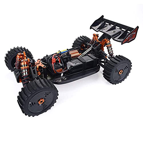 1/8 Scale Large 4WD Brushless Electric Off-Road Vehicle 2.4G Radio Cross-Country Climbing RC Car 90KM/H High-Speed RC Racing Car 4x4 Independent Shock Absorbers Gifts for Boys and Adults