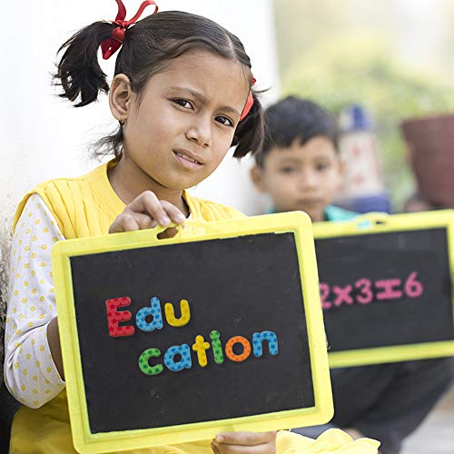 192 Piezas Letras Magnéticas en Gomaespuma de Colores con Formas Geométricas, Símbolos y Números - Imanes del Alfabeto Educativos para Niños de Preescolar para Aprender Jugar o Pegar en la Nevera