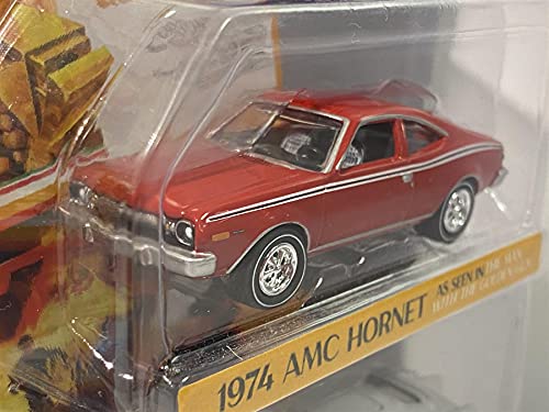 1974 AMC Hornet Red y 1964 Aston Martin DB5 (RHD) Plata (James Bond 007) Juego de 2 coches 1/64 modelos de coches fundidos por Johnny Lightning JLPK011-BOND