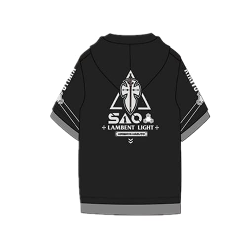 2 unids / set Anime Sword Art Online SAO Disfraces de Cosplay Abrigo con capucha Camiseta de manga larga Pantalones casuales Pareja Haori Traje de moda   diario Trajes de kimono informales diarios