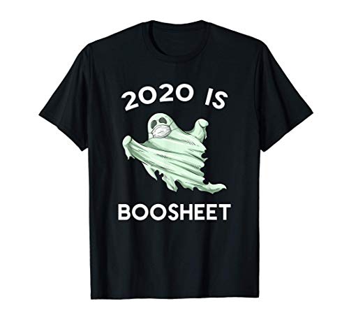 2020 is Boo Sheet Halloween Ghost Mask Camiseta