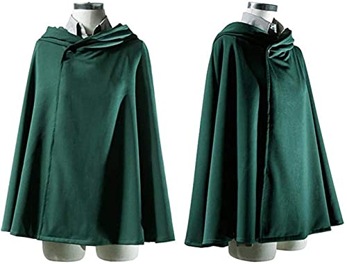 2021 Ataque a los Titanes Cosplay Disfraz Manga Carnaval Disfraz Cosplay Vestido Manga Anime Shingeki No Kyojin Elegante Capa Clock Vestido Elegante para Adolescentes Niños Adultos