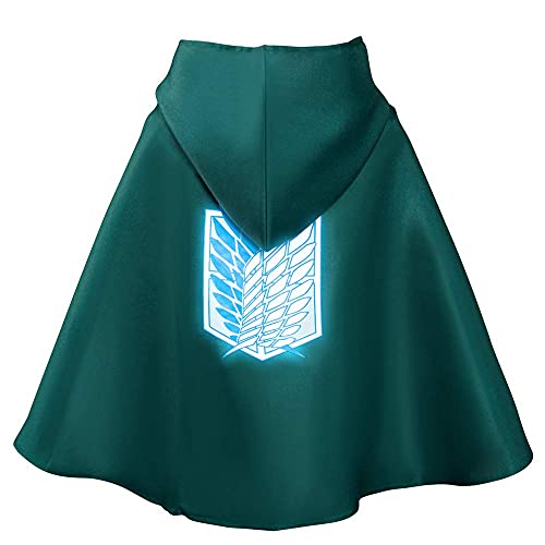 2021 Ataque a los Titanes Cosplay Disfraz Manga Carnaval Disfraz Cosplay Vestido Manga Anime Shingeki No Kyojin Elegante Capa Clock Vestido Elegante para Adolescentes Niños Adultos