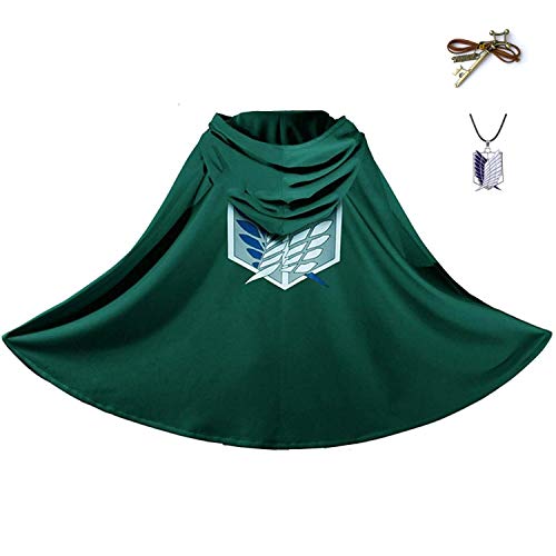 2021 Ataque a los Titanes Cosplay Disfraz Manga Carnaval Disfraz Cosplay Vestido Manga Anime Shingeki No Kyojin Elegante Capa Clock Vestido Elegante para Adolescentes Niños Adultos