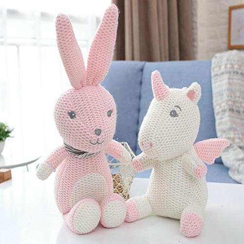 22 * 11 cm Estilo nórdico Ins Unicornios de Punto Caliente Elefante Conejito Dinosaurio Juguete de Peluche Juguete de Seguridad mordedura Juguetes para bebés bebé Dormir apaciguar muñeca aproximadame