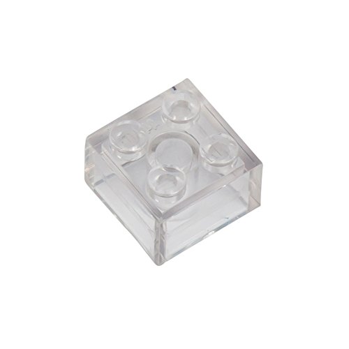 250 Q-Ladrillos Bloques Transparentes, Tachuelas 2x2, Compatible, Ajuste, Sola, Suelta