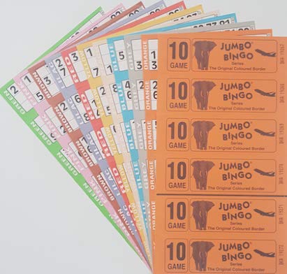 300 10 PÁGINAS JUEGOS JUMBO BINGO TICKETS 6 PARA VER JUMBO BINGO LIBRO 50 TICAS DE 6