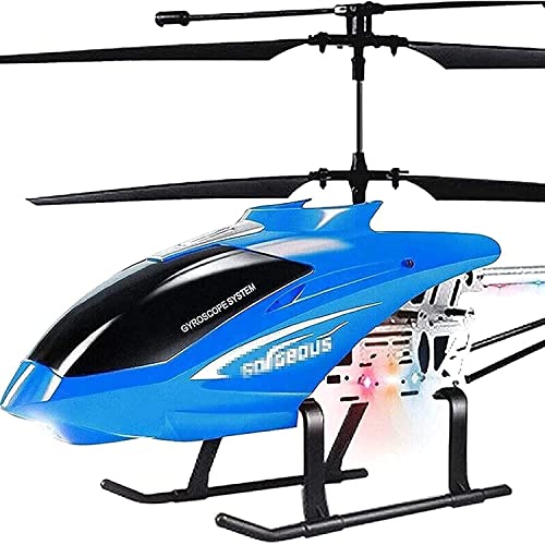 3.5CH Hobbyist Grade RC Helicopter Large 2.4GHz Airplane Model Toys LED Helicopter Wireless Remote Control Aircraft Fall-Resistant Helicopter Gyro Best Xmas Gift for Kids (2 Batteries)