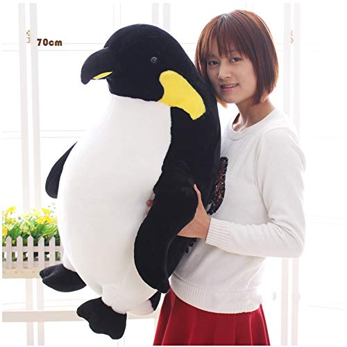 47-B Juguetes De Peluche, Simulación Pingüinos Grandes Juguetes Suaves Navidad Regalo De Cumpleaños (Color : Black, Size : 70cm)