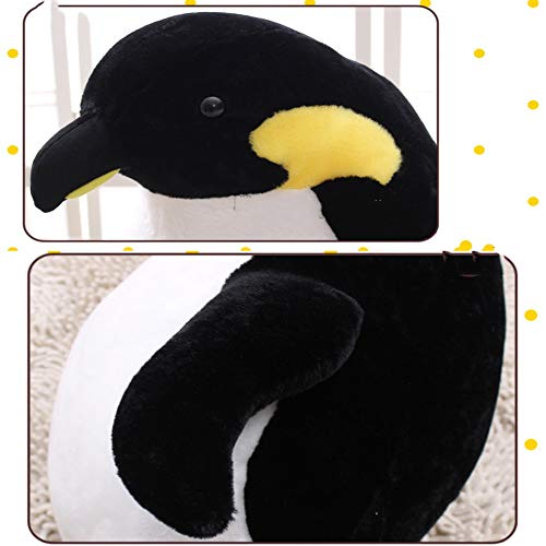 47-B Juguetes De Peluche, Simulación Pingüinos Grandes Juguetes Suaves Navidad Regalo De Cumpleaños (Color : Black, Size : 70cm)