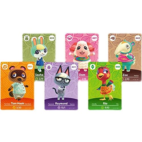 48 unidades ANIMAL CROSSING AMIIBO SERIE 5 tarjetas todas las tarjetas 201 > 300 para Animal Crossing New Horizons, Game Cards Series 5 para Switch/Wii U/New 3DS