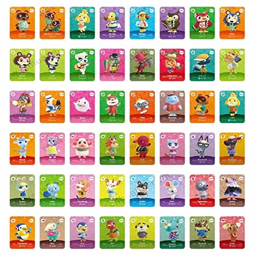 48 unidades ANIMAL CROSSING AMIIBO SERIE 5 tarjetas todas las tarjetas 201 > 300 para Animal Crossing New Horizons, Game Cards Series 5 para Switch/Wii U/New 3DS