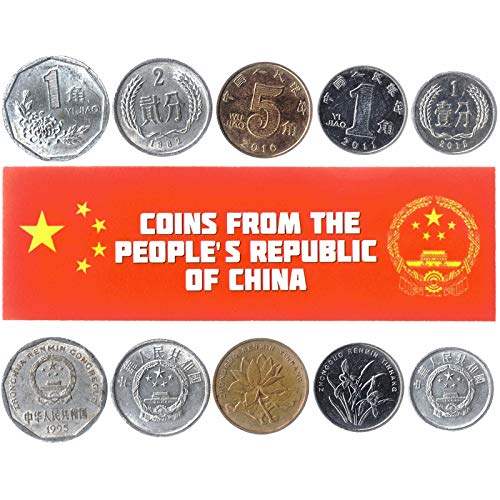 5 Monedas Diferentes - Moneda Extranjera China Antigua Y Coleccionable para Coleccionar Libros - Conjuntos Únicos De Dinero Mundial - Regalos para Coleccionistas