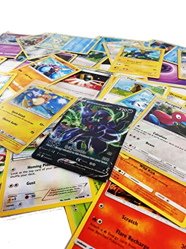 50 cartas Pokémon originales y surtidas, 1 Holo y 1 Reverse, incluidas 100 fundas de protección