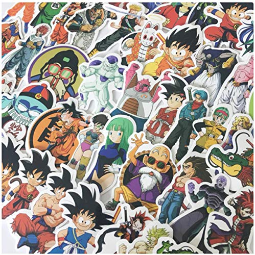 [50 piezas] DBZ Dragon Ball Z Son Goku - Vinilo Decal Laptop Sticker Notebook Skin Art Motocicleta Bicicleta Equipaje Graffiti Parches Patineta Snowboard Caja del teléfono Pegatinas