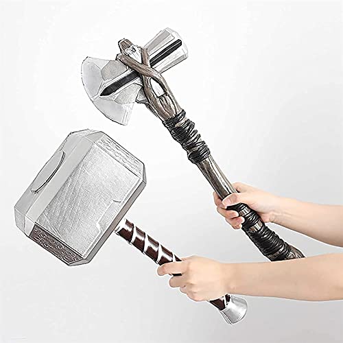 52CM Thor's Hammer,PU Polyuretano Marvel Thor Hammer Storm Breaveker AX,Réplica de Avengers 'Infinity War' PU Espuma Thor Tormenta Thor Tormenta Hacha Juguete para Niños