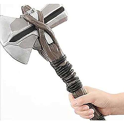 52CM Thor's Hammer,PU Polyuretano Marvel Thor Hammer Storm Breaveker AX,Réplica de Avengers 'Infinity War' PU Espuma Thor Tormenta Thor Tormenta Hacha Juguete para Niños