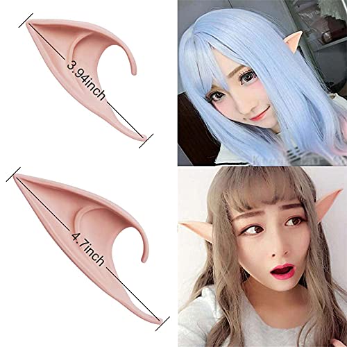 6 Pares Orejas De Elfo Cosplay, Orejas de Duendes, Divertido Orejas De Elfo, Orejas de Hobbit, para Cosplay Anime Props Accesorios de la Mascarada Fiesta de Halloween Disfrazar