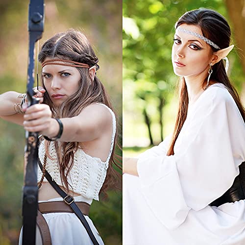 6 Pares Orejas De Elfo Cosplay, Orejas de Duendes, Divertido Orejas De Elfo, Orejas de Hobbit, para Cosplay Anime Props Accesorios de la Mascarada Fiesta de Halloween Disfrazar