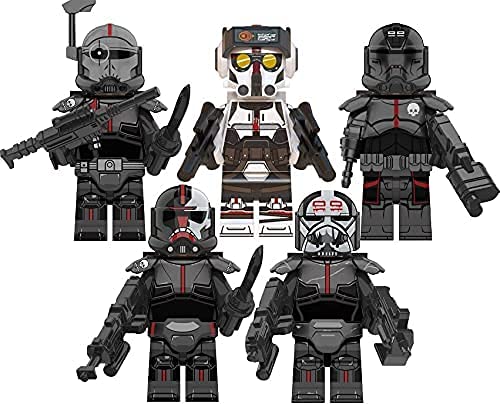 8 minifiguras de lote malo – Wrecker Crosshair Hunter Tech Plus Commander Rex Cody Jesse Ahsoka Clone Trooper Clone Force 99 figuras de acción Bloques de construcción regalo