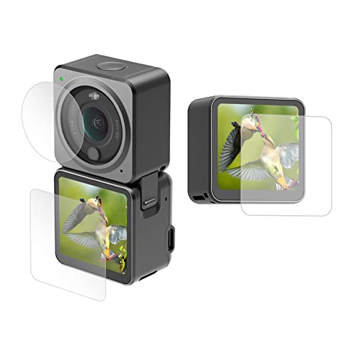 A/A Enouk lente de cámara de vidrio templado protector de pantalla kit de película para DJI OSMO acción 2 lente protección película Kit Accesorios