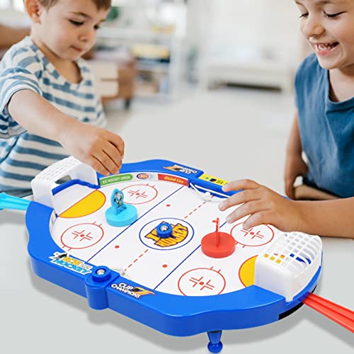 A/A Mini juego de mesa de hockey sobre hockey sobre aire mini juguete de mesa para niños y adultos ideal para jugar en el suelo mesa o dormitorio