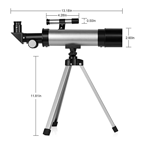 A/A MOTINGDI - Telescopio astronómico HD para niños con espejo de estrella con trípode Zoom para observar estrellas