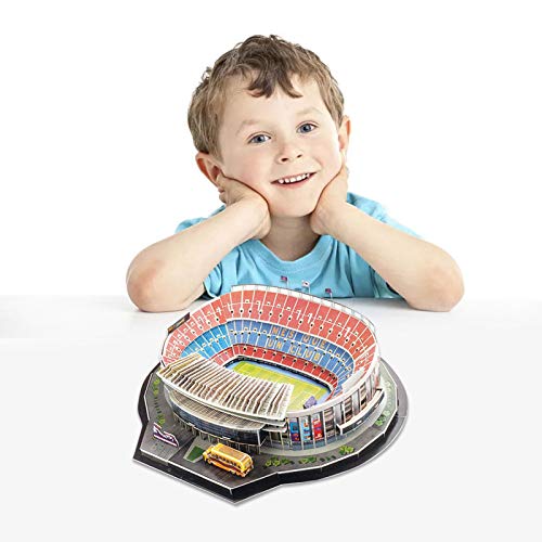 A/B Camp NOU Modelo de Rompecabezas 3D, Juego de Rompecabezas de construcción de estadios de Rompecabezas 3D niños Adultos Regalo