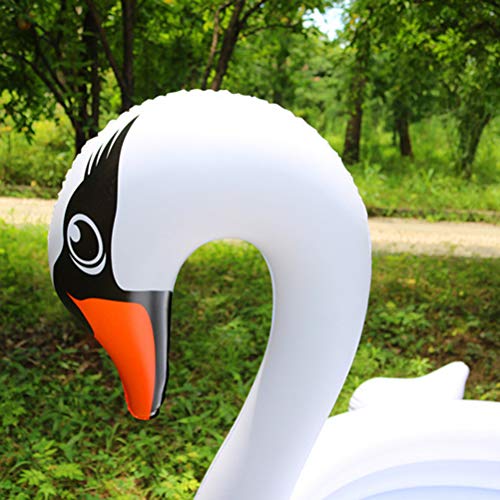 Abaodam White Swan Shaped Homeheld - Bañera hinchable para niños y niñas, color blanco