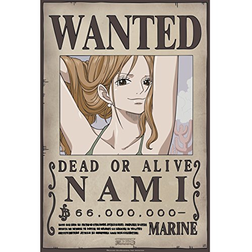 ABYstyle ABYDCO426 Abysse Corp_ABYDCO426 - Cartera 9 Carteles Wanted Luffy's Crew (21X29, 7) X5, Multicolor