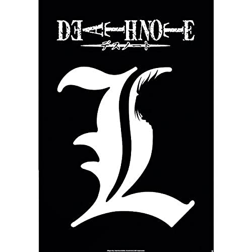 ABYstyle Cartel de Death Note con el símbolo L (Multicolor)