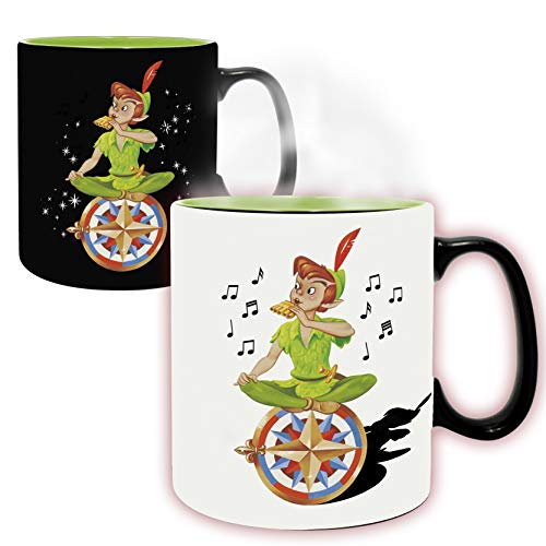 ABYstyle - DISNEY - Peter Pan - Taza cambia color con calor - 460 ml - Neverland