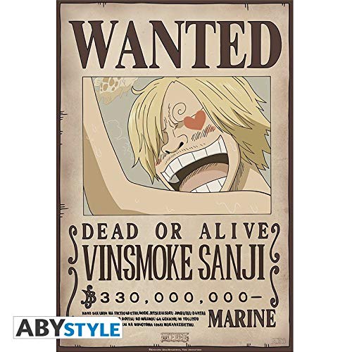 ABYstyle - One Piece - Set 2 Chibi Posters - Wanted Zoro & Sanji (52x35)