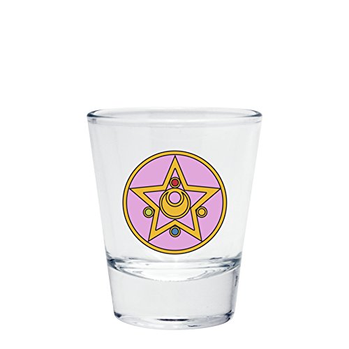 ABYstyle- Sailor Moon - Vaso de chupito con Emblema, Color Transparente, 3 Unidad (Paquete de 1) (Z887780)