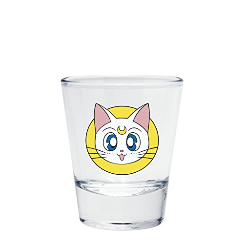 ABYstyle- Sailor Moon - Vaso de chupito con Emblema, Color Transparente, 3 Unidad (Paquete de 1) (Z887780)