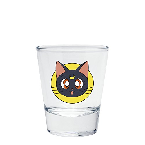 ABYstyle- Sailor Moon - Vaso de chupito con Emblema, Color Transparente, 3 Unidad (Paquete de 1) (Z887780)