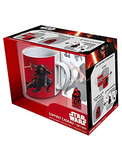 ABYstyle - Star Wars – Pack de taza 320 ml + llavero PVC + "Kylo Ren" sticker